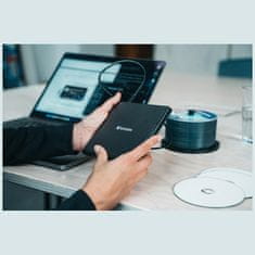 1 to 3 VERBATIM ZUNANJI SLIMLINE CD DVD ZAPISALNIK ZA PRENOSNIK USB-A USB-C KABEL