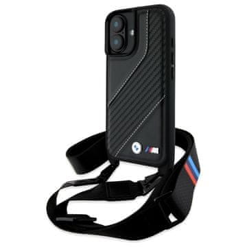Bmw Ovitek za iPhone 16 6,1" BMW Hardcase M Edition Carbon Stripe