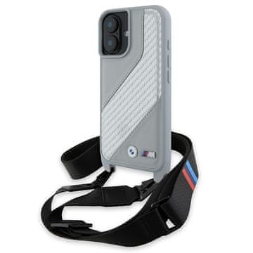 Bmw Ovitek za iPhone 16 6,1" BMW Hardcase M Edition Carbon Stripe