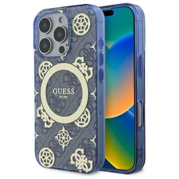 Guess Ovitek Guess MagSafe za iPhone 16 Pro Max, moder