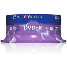 1 to 3 VERBATIM DVD-R 4.7GB 16X AZO 25 KOSOV ZA PODATKE IN FOTOGRAFIJE S SNEMANJEM