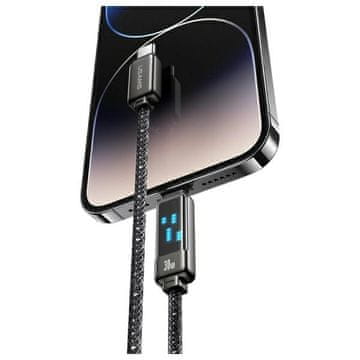 1 to 3 USAMS USB-C KABEL ZA LIGHTNING 1.2M ZA IPHONE 12 13 14 30W ZINCO ALLOY FAST