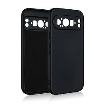 shumee Silikonski ovitek Beline za Google Pixel 9 Pro XL, črne barve