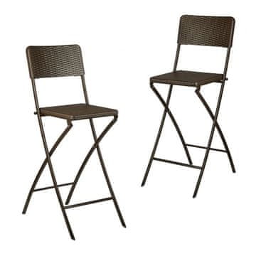 UNBRANDED Zložljiv barski stol BASTIAN set 2 kom