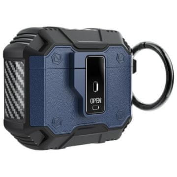 shumee Ovitek Beline za AirPods 4, moder