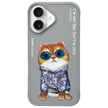 1 to 3 OVITEK NIMMY ZA IPHONE 16 6.1 Z MOTIVOM MAČKIH OČAL STILNA ZAŠČITA