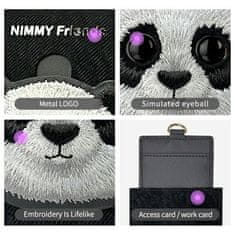 shumee Denarnica za kartice Nimmy Cat Big Eyed Pet 2.0 črna