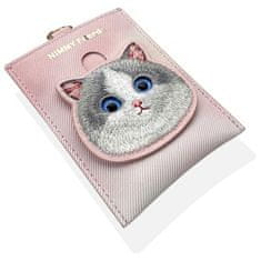 shumee Denarnica za mačke Nimmy Big Eyed Pet 2.0 roza