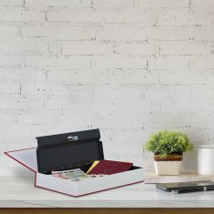 UNBRANDED Velik predal za knjige s ključavnico 