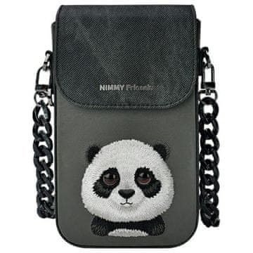 shumee Ovitek za telefon Nimmy Big Eyed Pet 2.0 Panda črne barve