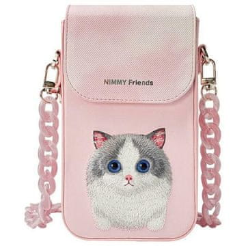shumee Nimmy Big Eyed Pet Cat torbica za telefon roza