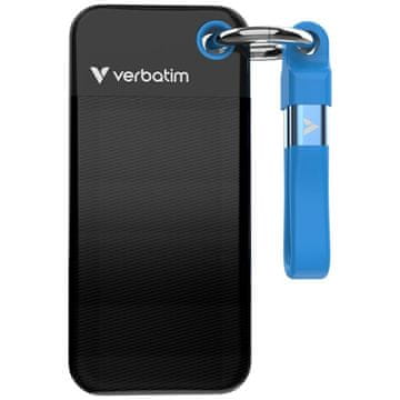 1 to 3 VERBATIM SSD POKET 2TB ZA MOBILNI RAČUNALNIK S KABLOM USB-C 3.2 GEN.2