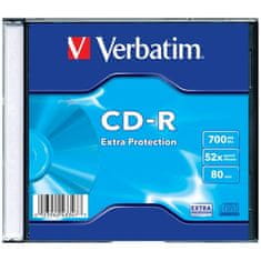 1 to 3 VERBATIM CD-R 700MB 52X ZAPISLJIV Z DODATNO ZAŠČITO 1 KOS