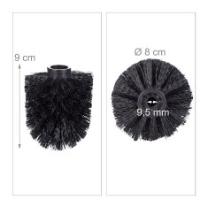 UNBRANDED Nadomestni set za glavo wc ščetke 9,5 mm D=8 cm 