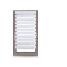 UNBRANDED Dvojna roleta Klemmfix brez vrtanja v beli barvi 