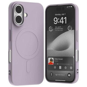 1 to 3 OVITEK MERCURY ZA MAGSAFE POLSILIKONSKI ZA IPHONE 14 15 16 LILA ZAŠČITNI