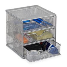 UNBRANDED Kovinski namizni organizator s 3 prekati 