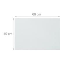UNBRANDED Bela steklena magnetna tabla 