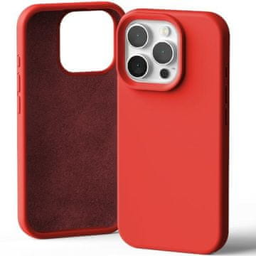 Mercury Mercury silikonski ovitek za iPhone 16 Pro 6.3 rdeč/rdeč