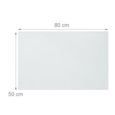 UNBRANDED Bela steklena magnetna tabla 