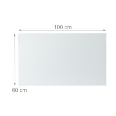 UNBRANDED Bela steklena magnetna tabla 