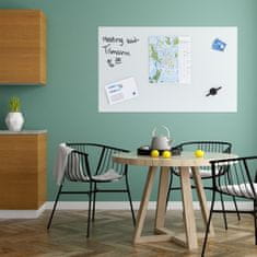 UNBRANDED Bela steklena magnetna tabla 