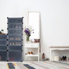 UNBRANDED Plastična polica za čevlje z 12 predelki 