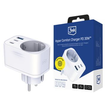 1 to 3 3MK KOMFORTNI POLNILEC GAN 30W QC PD PPS 2C1A1S ZA PAMETNE TELEFONE IN GADGETE USB-C
