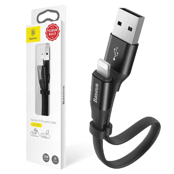 1 to 3 BASEUS LIGHTNING KABEL ZA IPHONE 12 13 14 PRO MAX 23CM HITRO POLNJENJE