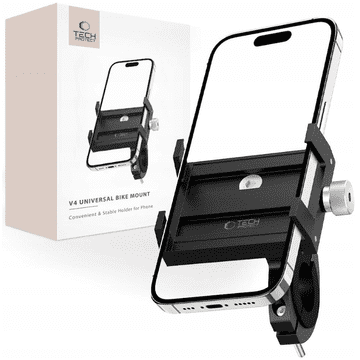 1 to 3 TECH-PROTECT V4 DRŽALO ZA KOLO ZA TELEFONE 4,7-6,8 INČA SAFE ČRN