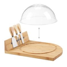 UNBRANDED Sirarska ura z desko in jedilnim priborom 