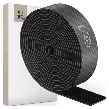 Tech-protect ORGANIZATOR KABLOV Z JEŽKOM TECH-PROTECT 300 CM ČRNEGA OBLIKOVALCA
