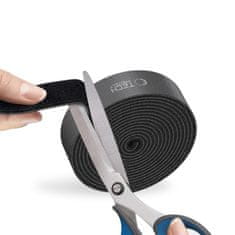 Tech-protect ORGANIZATOR KABLOV Z JEŽKOM TECH-PROTECT 300 CM ČRNEGA OBLIKOVALCA