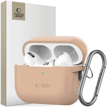 Tech-protect SILIKONSKI KAVČEK TECH-PROTECT ZA APPLE AIRPODS PRO 1/2 CAFFE LATTE