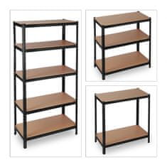 UNBRANDED Odlagalna polica 1325 kg črna 
