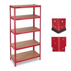 UNBRANDED Odlagalna polica 1325 kg rdeča 