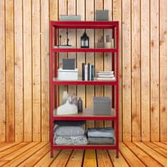 UNBRANDED Odlagalna polica 180x90x60 rdeča 