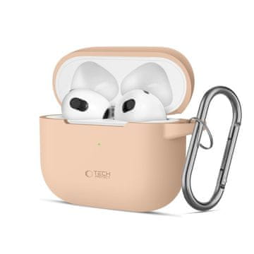 Tech-protect SILIKONSKI KAVČEK TECH-PROTECT ZA APPLE AIRPODS 3 KAVČNI LATTE
