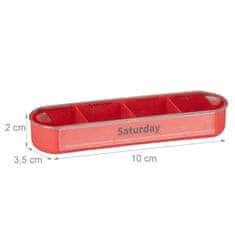 UNBRANDED Pillbox 7 dni 4 prekati angleški 