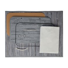 UNBRANDED Košara za perilo iz bambusa z 2 predelkoma 