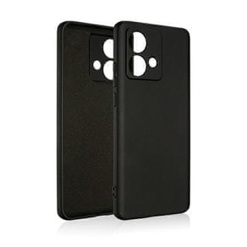 shumee Silikonski ovitek Beline za Motorola Moto Edge40 Neo, črn