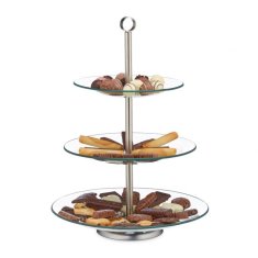 UNBRANDED Okrogla Etagere 3-delna 