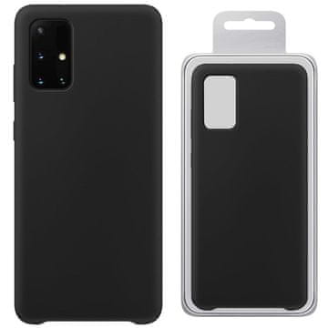 HURTEL Silikonski ovitek, fleksibilen silikonski ovitek za Samsung Galaxy A72 4G, črne barve