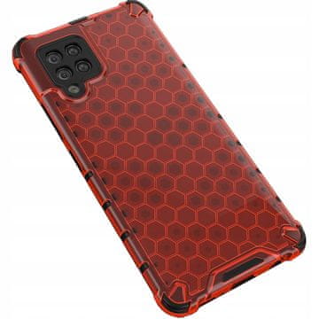 HURTEL Ovitek Honeycat Armed z gel okvirjem za Samsung Galaxy A42 5G, rdeč