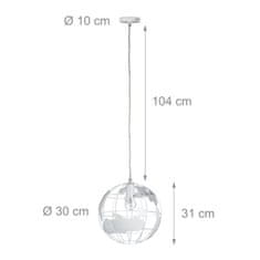 UNBRANDED Viseča svetilka Globe 