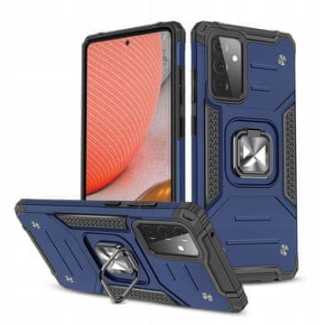 WOZINSKY Ovitek Wozinsky Ring Armor Hybrid + magnetno držalo za Samsung Galaxy A72 4G moder