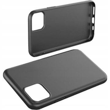 HURTEL Mehak gel ovitek, fleksibilen, za OnePlus Ace, črne barve