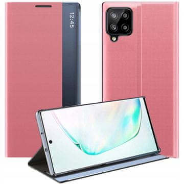 HURTEL Ovitek za spanje Smart Cover za Samsung Galaxy A22 4G roza