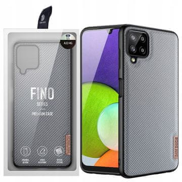 Dux Ducis Ovitek Dux Ducis Fino z najlonskim pokrovom za Samsung Galaxy A22 4G siv