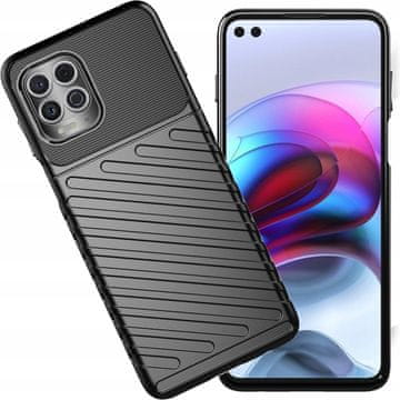 HURTEL Fleksibilen oklepni ovitek Thunder Case za Motorola Moto G100 / Edge S, črn